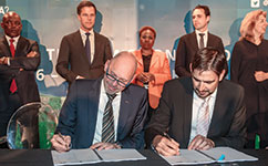 The agreement was signed during November 2015 by Karl Juncker, managing director WEC, and Ren&#233; Noppeney, global director water products & innovation, Royal HaskoningDHV.